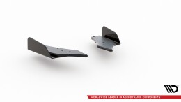 Street Pro Heck Ansatz Flaps Diffusor passend für Ford Focus ST Mk4 SCHWARZ+ HOCHGLANZ FLAPS
