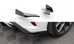 Street Pro Heck Ansatz Flaps Diffusor passend für Ford Focus ST Mk4 SCHWARZ+ HOCHGLANZ FLAPS