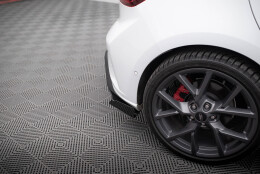 Street Pro Heck Ansatz Flaps Diffusor passend für Ford Focus ST Mk4 SCHWARZ+ HOCHGLANZ FLAPS
