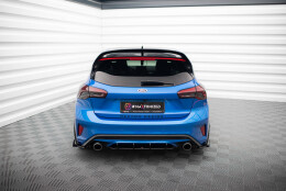 Street Pro Heck Ansatz Flaps passend für Ford Focus ST Mk4 schwarz Hochglanz