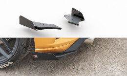 Street Pro Heck Ansatz Flaps Diffusor passend für Ford Focus ST Mk4 rot+ Hochglanz Flaps