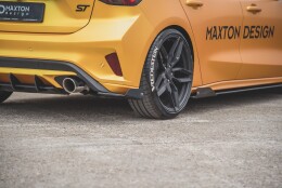Street Pro Heck Ansatz Flaps Diffusor passend für Ford Focus ST Mk4 rot+ Hochglanz Flaps