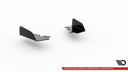 Hintere Seiten Flaps passend für Ford Focus ST Mk4 schwarz Hochglanz