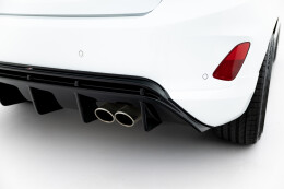 Heck Ansatz Diffusor V.2 passend für Ford FIesta Mk8 ST schwarz Hochglanz