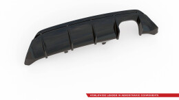 Heck Ansatz Diffusor V.2 passend für Ford FIesta Mk8 ST schwarz Hochglanz