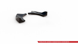 Heck Ansatz Flaps Diffusor V.2 passend für Ford FIesta Mk8 ST schwarz Hochglanz
