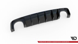 Heck Ansatz Diffusor passend für Audi RS3 8V Sportback schwarz Hochglanz