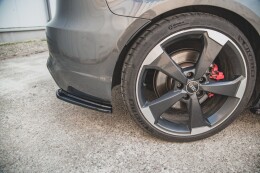 Heck Ansatz Flaps Diffusor V.1 für Audi RS3 8V Sportback schwarz Hochglanz