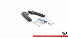 Heck Ansatz Flaps Diffusor V.1 passend für Audi RS3 8V Sportback schwarz Hochglanz