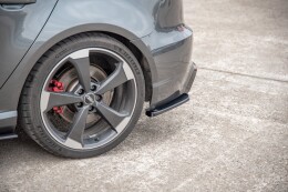 Heck Ansatz Flaps Diffusor V.2 für Audi RS3 8V Sportback schwarz Hochglanz
