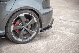 Heck Ansatz Flaps Diffusor V.2 passend für Audi RS3 8V Sportback schwarz Hochglanz