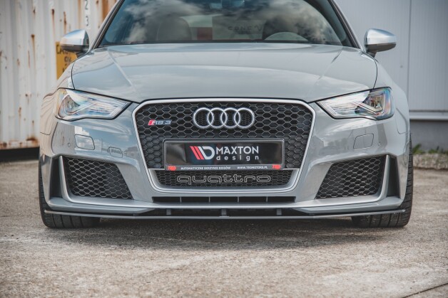 Street Pro Cup Spoilerlippe Front Ansatz passend für Audi RS3 8V Sportback SCHWARZ