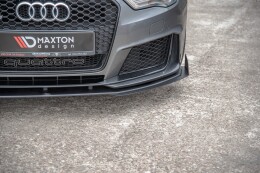 Street Pro Cup Spoilerlippe Front Ansatz für Audi RS3 8V Sportback ROT+ HOCHGLANZ FLAPS