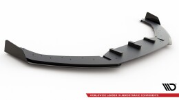 Street Pro Cup Spoilerlippe Front Ansatz passend für Audi RS3 8V Sportback SCHWARZ+ HOCHGLANZ FLAPS