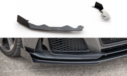 Street Pro Front Stoßstangen Flaps für Audi RS3 8V Sportback schwarz Hochglanz