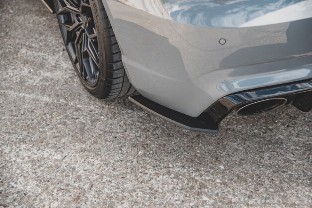 Street Pro Heck Ansatz Flaps Diffusor passend für Audi RS3 8V Sportback SCHWARZ