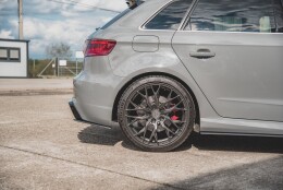 Street Pro Heck Ansatz Flaps Diffusor passend für Audi RS3 8V Sportback SCHWARZ