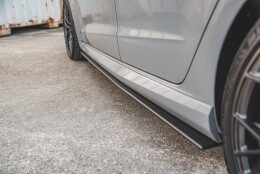 Street Pro Seitenschweller Ansatz Cup Leisten passend für Audi RS3 8V Sportback SCHWARZ