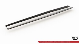 Street Pro Seitenschweller Ansatz Cup Leisten passend für Audi RS3 8V Sportback SCHWARZ