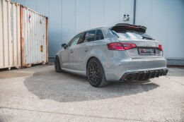 Street Pro Seitenschweller Ansatz Cup Leisten für Audi RS3 8V Sportback ROT