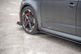 Seiten Schweller Street Pro Flaps für Audi RS3 8V Sportback schwarz Hochglanz