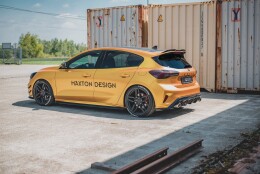 Heck Spoiler Aufsatz Abrisskante passend für V2 Ford Focus Hatchback ST Mk4 schwarz Hochglanz