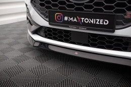 Cup Spoilerlippe Front Ansatz V.8 passend für Ford Focus ST / ST-Line Mk4 Facelift schwarz Hochglanz