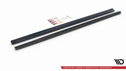 Seitenschweller Ansatz Cup Leisten V.5 passend für Ford Focus ST / ST-Line Mk4 Facelift schwarz Hochglanz