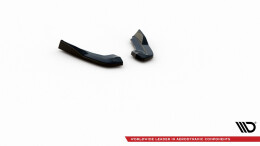 Heck Ansatz Flaps Diffusor V.2 passend für Ford Focus Hatchback ST Mk4 schwarz Hochglanz