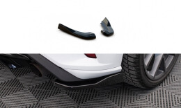 Street+ Heck Ansatz Flaps V.2 passend für Ford Focus Hatchback ST Mk4 schwarz Hochglanz
