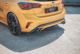 Street+ Heck Ansatz Flaps V.2 passend für Ford Focus Hatchback ST Mk4 schwarz Hochglanz