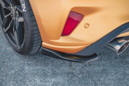 Street+ Heck Ansatz Flaps V.2 passend für Ford Focus Hatchback ST Mk4 schwarz Hochglanz