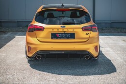 Heck Ansatz Flaps Diffusor V.3 passend für (passend für heckansatz v.2) Ford Focus Hatchback ST Mk4 schwarz Hochglanz