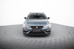 Cup Spoilerlippe Front Ansatz V.4 passend für Seat Leon Cupra / FR Mk3 FL schwarz Hochglanz