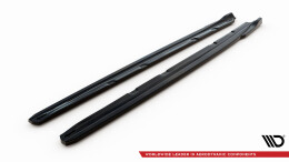 Seitenschweller Ansatz Cup Leisten V.4 passend für Seat Leon Cupra / FR Mk3 FL schwarz Hochglanz