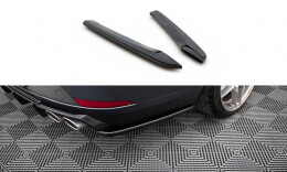 Heck Ansatz Flaps Diffusor V.2 passend für Seat Leon Cupra Mk3 FL Sportstourer schwarz Hochglanz