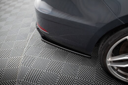 Heck Ansatz Flaps Diffusor V.2 passend für Seat Leon Cupra Mk3 FL Sportstourer schwarz Hochglanz