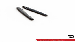 Heck Ansatz Flaps Diffusor V.2 passend für Seat Leon Cupra Mk3 FL Sportstourer schwarz Hochglanz