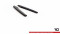 Heck Ansatz Flaps Diffusor V.2 passend für Seat Leon Cupra Mk3 FL Sportstourer schwarz Hochglanz