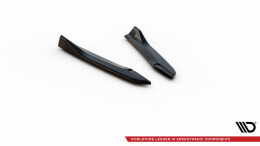 Heck Ansatz Flaps Diffusor V.3 passend für Seat Leon Cupra Mk3 FL Sportstourer schwarz Hochglanz