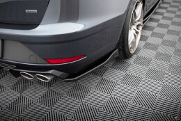 Street+ Heck Ansatz Flaps V.3 passend für Seat Leon CUPRA Mk3 FL Sportstourer schwarz Hochglanz