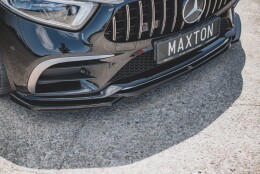 Cup Spoilerlippe Front Ansatz V.1 passend für Mercedes-Benz CLS AMG-Line / 53AMG C257 schwarz Hochglanz