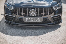 Cup Spoilerlippe Front Ansatz V.1 passend für Mercedes-Benz CLS AMG-Line / 53AMG C257 schwarz Hochglanz