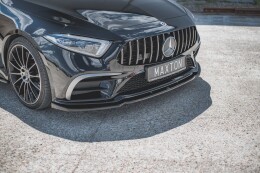 Cup Spoilerlippe Front Ansatz V.2 für Mercedes-Benz CLS AMG-Line C257 schwarz matt