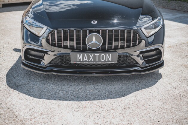Cup Spoilerlippe Front Ansatz V.2 passend für Mercedes-Benz CLS AMG-Line / 53AMG C257 schwarz Hochglanz