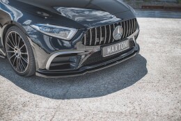 Cup Spoilerlippe Front Ansatz V.2 für Mercedes-AMG CLS 53 C257 schwarz Hochglanz