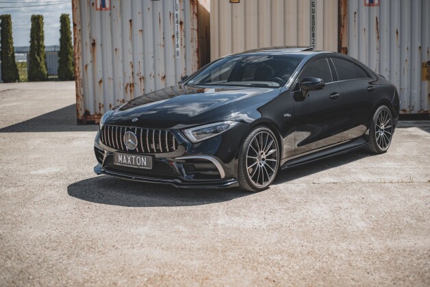 Cup Spoilerlippe Front Ansatz V.3 passend für Mercedes-Benz CLS AMG-Line / 53AMG C257 schwarz Hochglanz