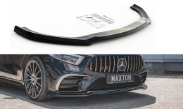 Cup Spoilerlippe Front Ansatz V.3 für Mercedes-Benz CLS AMG-Line C257 schwarz Hochglanz