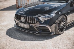 Cup Spoilerlippe Front Ansatz V.3 passend für Mercedes-Benz CLS AMG-Line / 53AMG C257 schwarz Hochglanz