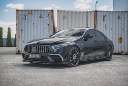 Seitenschweller Ansatz Cup Leisten für Mercedes-AMG CLS 53 C257 schwarz Hochglanz